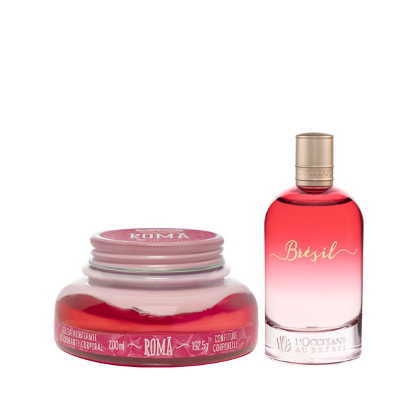 Combo Deo Colônia Brésil e Geleia Hidratante Romã